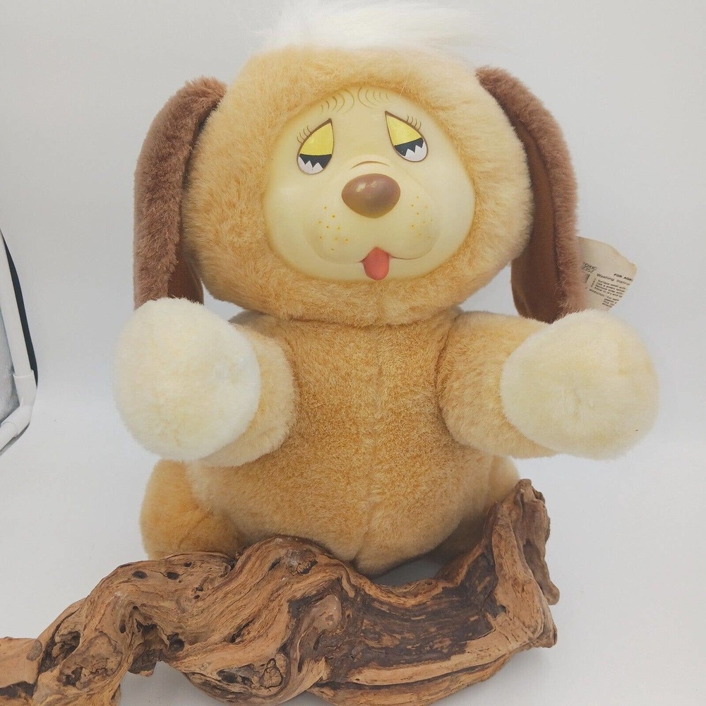 Vintage TB Trading Co Rubber Face‎ Praying Teddy Bear 14" Plush Toy Tan
